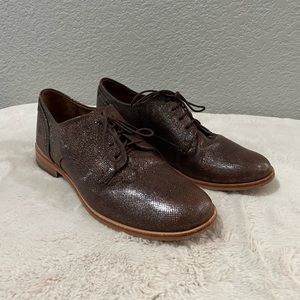 Frye Bronze Metallic Lace Up Oxfords - Size 8.5